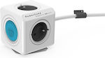 Allocacoc 4-Outlet PowerCube 1.5m Gray