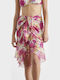 Blu4u White Women's Pareo Skirt Floral