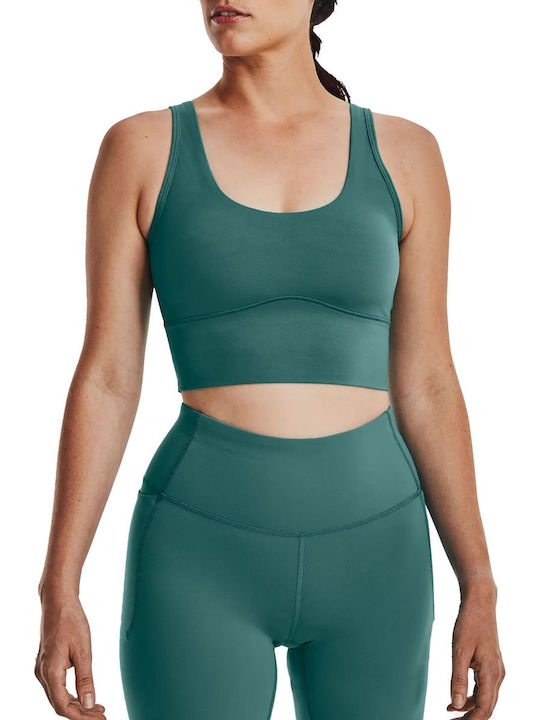 Under Armour Meridian Crop Top Sportiv pentru Femei fără Mâneci Verde