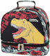 Polo Isothermal Backpack Lunch Bag Black Dinosaurs