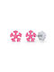 Lapetra Children's Snowflake Earrings Snowflake Silver 925-Enamel