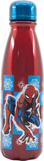 Stor Sticlă Pentru Copii Spiderman Din Aluminiu Roșie 600ml