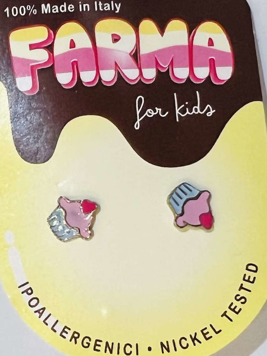 Farma Bijoux Υποαλλεργικά Παιδικά Σκουλαρίκια Καρφωτά
