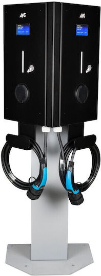 Mc Chargers Prisma Επιδαπέδιος Τριφασικός Φορτιστής 2x22kW με Ενσωματωμένο Καλώδιο 5m Type 2 (01004130007)
