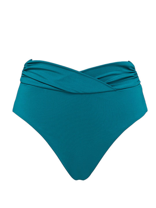 Bluepoint Bikini Slip Hohe Taille Grün