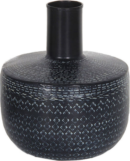 Collezione Imports Βάζο Μεταλλικό Μαύρο Φ22xΥ24cm Collezione Imports Βάζο Μεταλλικό Μαύρο Φ22xΥ24cm