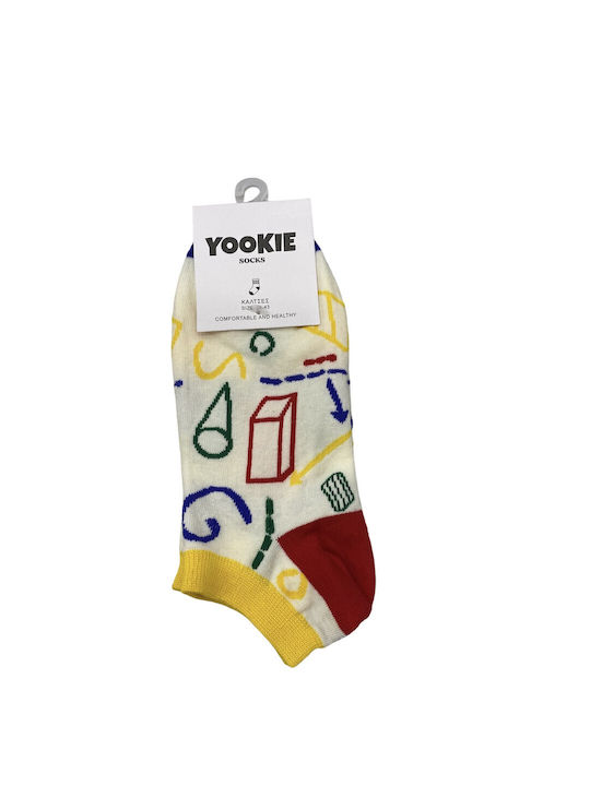 Yookie Patterned Socks White