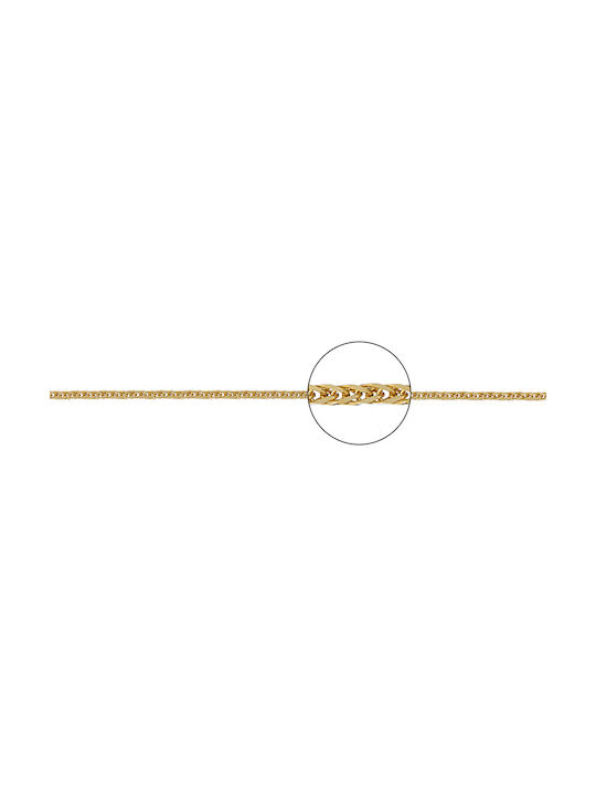 Kette Speiche Quadrat n2 Gold, 50cm