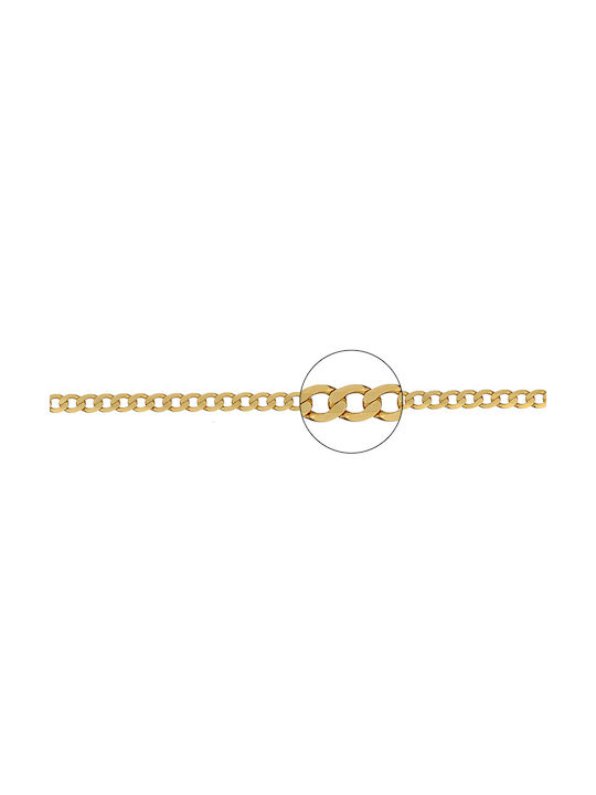 Chain Gourmet n3 Gold, 50cm