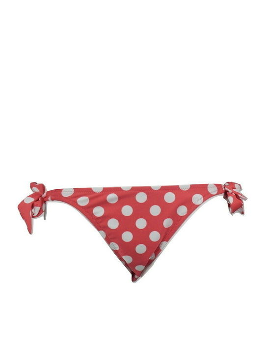 Bikini Slip Cu Dantelă Roșu