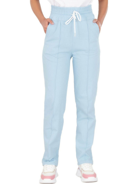 Silia D Pantaloni de Trening cu elastic Albastr...