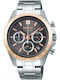 Seiko Spirit Men's Watch Battery with Silver Metal Bracelet
