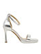 Leather Sandals Silver