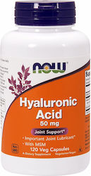 Now Foods Hyaluronic Acid 50mg Συμπλήρωμα για την Υγεία των Αρθρώσεων 120 φυτικές κάψουλες