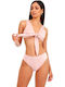 Bikini Set Triangle Top & Slip Bottom Pink
