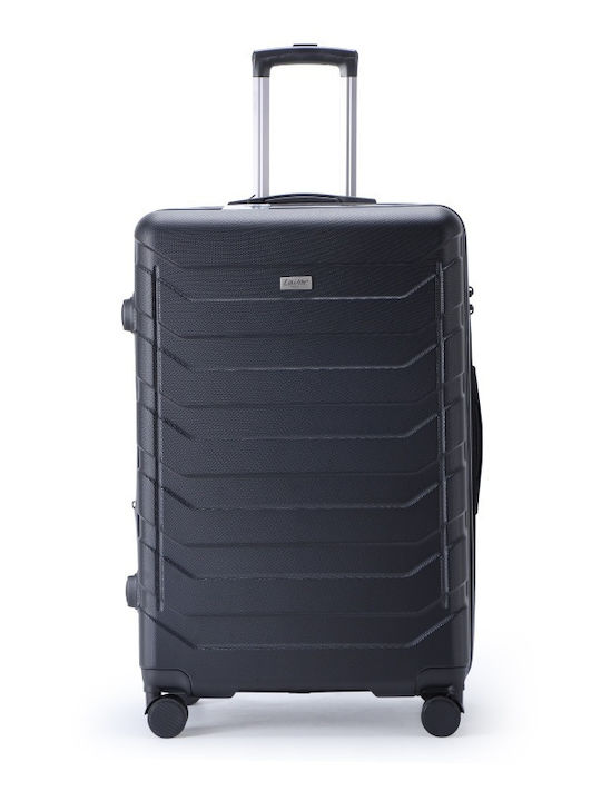 Lavor Large Travel Suitcase Hard Black with 4 Wheels Height 75cm 1-602