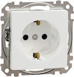 Schneider Electric Single Power Safety Socket White