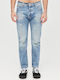 Herren Jeanshose Elastisch Blau