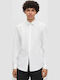 Kenno Long Sleeve Shirt Narrow Fit White