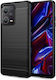 Techsuit Carbon Back Cover Σιλικόνης Μαύρο (Red...