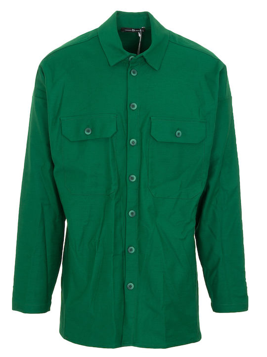 Nineteen Apparel Club Μακρυμάνικo Overshirt Πρά...