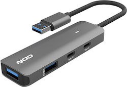 NOD Fusion Metall USB-Hub 2.2 USB-Hub 4 Anschlüsse (USB-A) 141-0199 NOD Fusion Metall USB-Hub 2.2 USB-Hub 4 Anschlüsse (USB-A) 141-0199