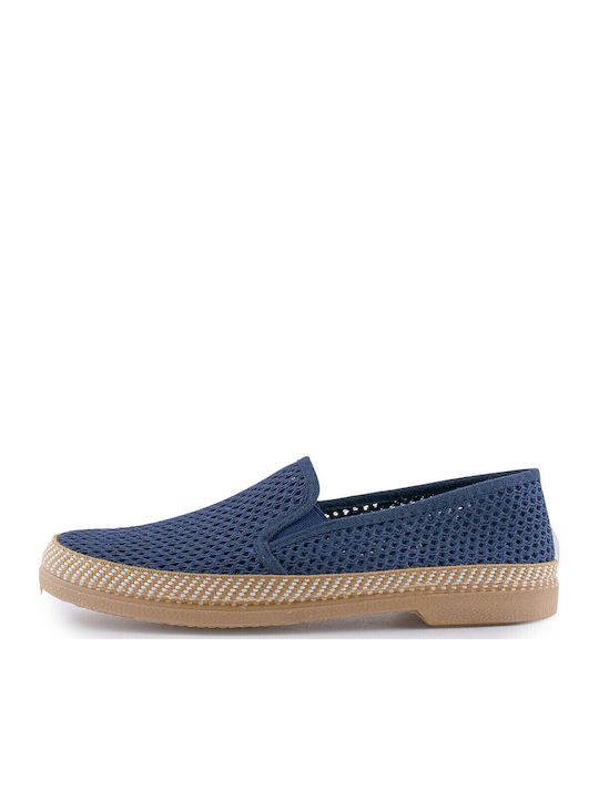 B-Soft Fabric Men's Espadrilles in Blue Color