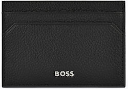 Hugo Boss Men's Leather Card Wallet with RFID Black