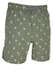 Men's Swimwear Shorts Green with Patterns