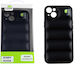 Lime Bumpy Puffer Back Cover Σιλικόνης με Λουράκι Μαύρο (iPhone 14 Plus)