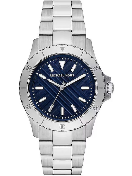 Michael Kors Everest Ανδρικό Ρολόι 40mm Μπαταρίας Ασημί