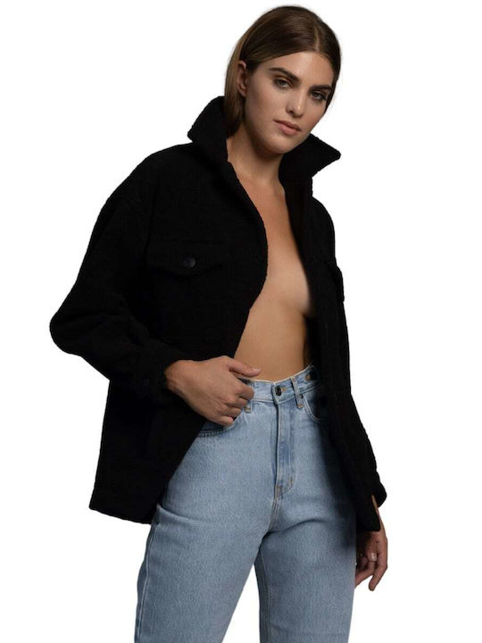 Sac & Co Kassandra Γυναικείο Μαύρο Overshirt