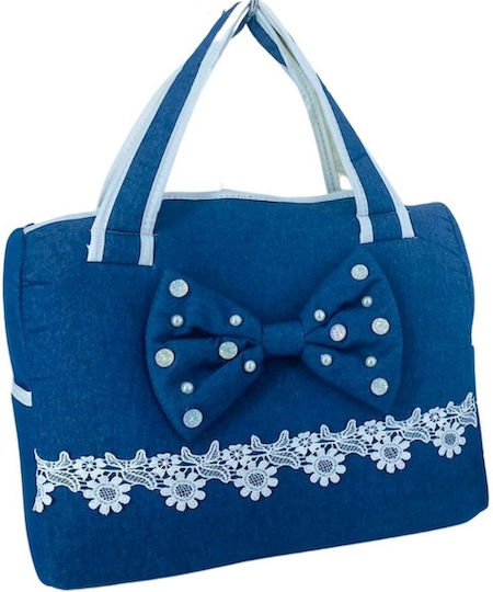 Mini Chics Τσάντα-Αλλαξιέρα Ώμου/Χειρός Μπλε 37x16x32εκ.