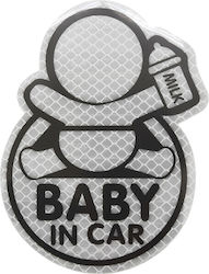 Compass Baby in Car Αυτοκόλλητο Μαύρο