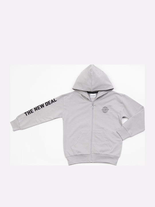 Kinder-Sweatshirtjacke mit Kapuze Gray