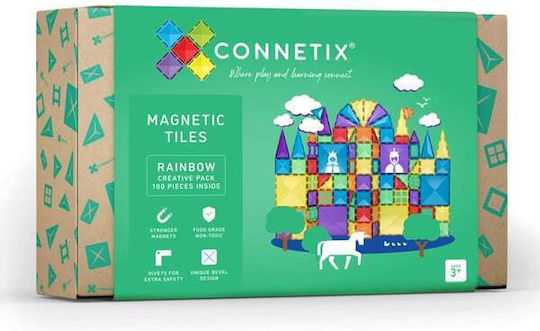 Connetix Μαγνητικό Παιχνίδι Κατασκευών Rainbow Creative για Παιδιά 3+ Ετών