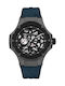 Lucardo Men's Watch 44mm Automatic with Blue Rubber Strap