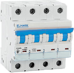 Elmark 4-Poles Automatic Circuit Breaker 6A 41401C