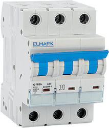 Elmark 3-Poles Automatic Circuit Breaker 6A 41301C