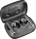 Plantronics 60 UC (USB-A / Teams) In-ear Bluetooth Handsfree Căști cu Carcasă de Încărcare Carbon Black