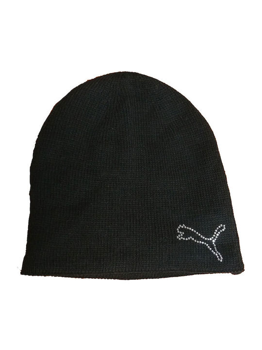 Beanie Γυναικείος Σκούφος Πλεκτός σε Μαύρο χρώμα