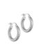 Silver earrings Silver 925 hoops KVK-27103W