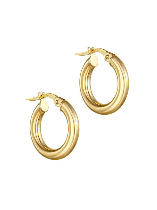 Earrings K14 Gold hoops AAS-21811Y