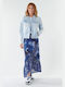 Desigual Midi Envelope Skirt in Blue color