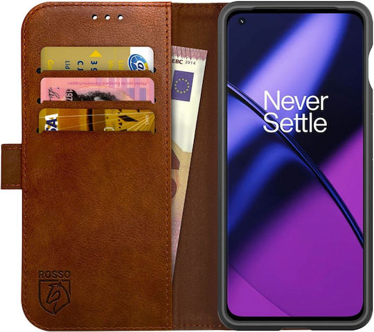 Rosso Element Wallet Synthetic Leather Brown (OnePlus 11)