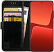 Rosso Element Wallet Δερματίνης Μαύρο (Xiaomi 13)