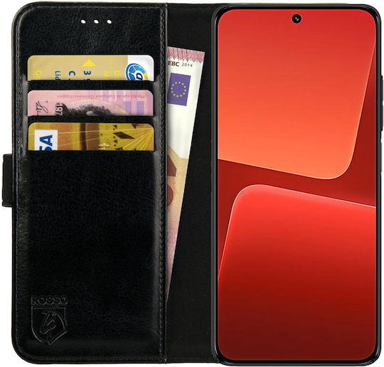 Rosso Element Wallet Δερματίνης Μαύρο (Xiaomi 13)
