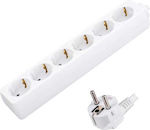 6-Outlet Power Strip 3m White