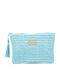 Set Straw Women's Clutch Light Blue