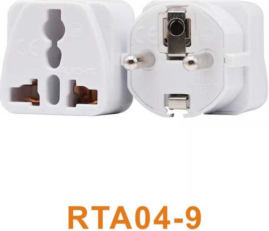 RTA04-9 Universal to Greek Plug Adapter
